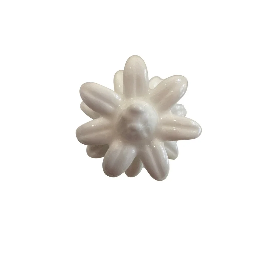 Ceramic Pineapple Salt Pepper Shakers White 2.75